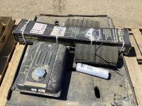 PALLET W/ MULTI-USE TRUCK RACK, (2) BELT CONVEYORS & FUEL TANK 4.5 GALLON
