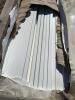 Bundle of 171 pieces of white vinyl fence pickets - 2