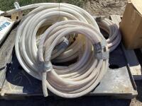 PALLET W/ ASSORTED AIR SEEDER HOSES & POLY PIPES