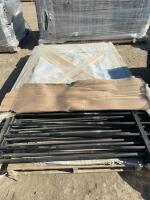 Bundle of( 4) 8 foot black fence panels / bidding per panel