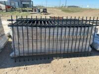Bundle of 40 new 8 foot steel fence panels/bidding per panel