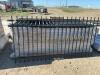 Bundle of 40 new 8 foot steel fence panels/bidding per panel