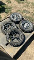 4 I SHENG OFF ROAD DIRTBIKE TIRES - 80/100-12