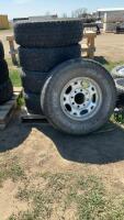 SET OF 5 WILD COUNTRY RADIAL TIRES W/ RIMS - LT265/75R16