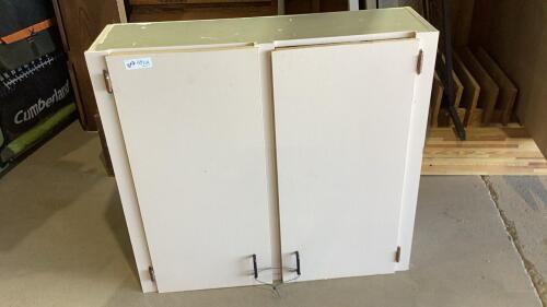 WHITE 2-DOOR UPPER CABINET