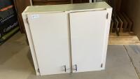WHITE 2-DOOR UPPER CABINET