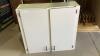 WHITE 2-DOOR UPPER CABINET