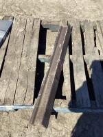 WEST CUMBERLAND STEEL 1884 LENGTH OF RAILROAD RAIL