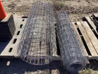 (2) LIVESTOCK FENCE MESH ROLLS