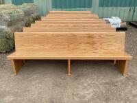 (1) WOODEN BENCH 8FT