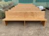 (1)WOODEN BENCH 8FT