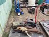 PALLET W/ MILITARY JERRY CAN, MISCELLANEOUS CAR PIPES & POWER WASHER 2-WHEEL DOLLY - 2