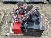 PALLET OF MISCELLANEOUS SHOP W/ AIR HOSES, TOOL BOXES & FIRE EXTINGUISHER BRACKETS