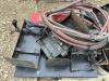 PALLET OF MISCELLANEOUS SHOP W/ AIR HOSES, TOOL BOXES & FIRE EXTINGUISHER BRACKETS - 6