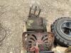 PALLET OF MISCELLANEOUS W/ TIRE, SEAT, SPRINGS & BENCH VISE - 5