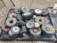PALLET OF ASSORTED WHEELS