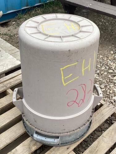 (2) PLASTIC GARBAGE BINS