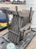 (2) WOODEN LOUNGE CHAIRS - 2
