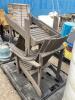 (2) WOODEN LOUNGE CHAIRS - 3