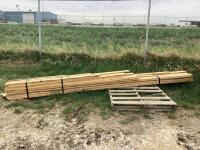 BUNDLE OF WOODEN PLANKS