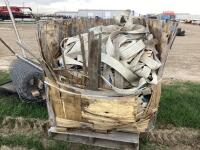 WOODEN CRATE OF TOW STRAPS