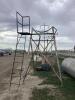 1000 GALLON DIESEL FUEL TANK W/ HOSE & METAL STAND - 4
