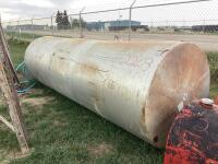 1000 GALLON DIESEL FUEL TANK W/ HOSE & METAL STAND