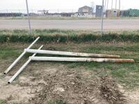 (2) CLOTHES LINE POST