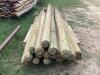 (19) WOODEN FENCE POSTS - 2