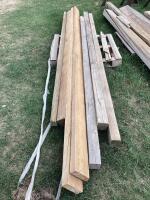PALLET W/ (7) PIECES OF WOOD