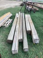 PALLET W/ (6) PIECES OF WOOD