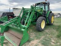 2008 JOHN DEERE 7130 PREMIUM FWA W/ 741 SELF LEVELING LOADER ( REPOSESSED UNIT ) ** APPROVAL MET SELLING UNRESERVED **