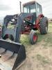International 1086 diesel tractor with Leon loader
