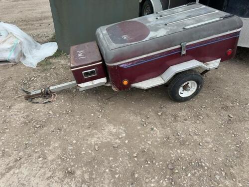 5X3 home built aluminum motorcycle trailer