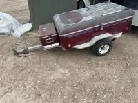 5X3 home built aluminum motorcycle trailer