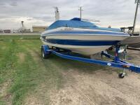 18' Glastron open Bow inboard outboard motor boat - comes with trolling motor...