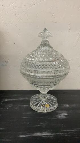 CRYSTAL COVERED CANDY DISH - MONTPELLLIER COLLECTION