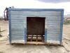 SHED W/ STEEL SHEET 65" X 98" X 61"