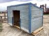 SHED W/ STEEL SHEET 65" X 98" X 61" - 2