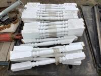 (35) WOODEN STAIR SPINDLES