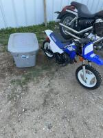 2013 Yamaha PW 50 mini bike w/ equipment - helmet, chest protector, boots