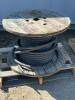 Partial spool of four wire electric electrical cable