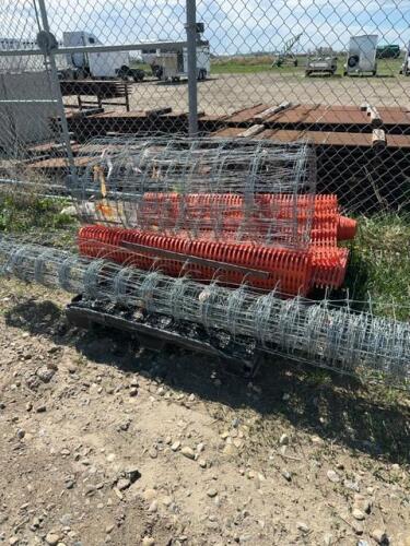 Lift of page wire and snow fence
