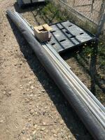 Lift of landscape matting/Matt Staples/ metal pipe frame