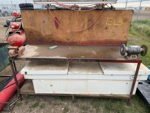 Shop workbench and Steel cross box