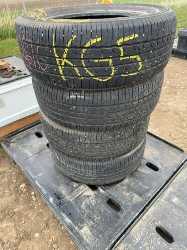 Stack of four Open Country Toyo tires