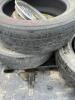 Three Toyo car, tire tires and two aluminum BMW rims - 3