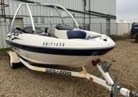 2002 SEADOO CHALLENGER SKI BOAT & EASELOAD TRAILER
