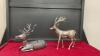 (2) METAL DEER