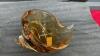 VINTAGE SHELL SHAPED HEAVY GLASS DECOR PIECE - 2
